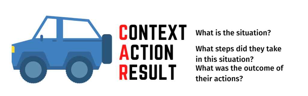 Context, Action, and Result is the best way to extract answers of depth from job interview questions.